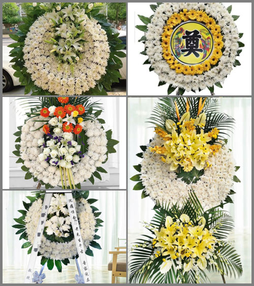 湖南永州道县白芒铺镇广文铺村花圈速递